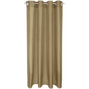 Bestlivings Gardine Blickdicht 140 cm x 175 cm Ösen Taupe Dunkel