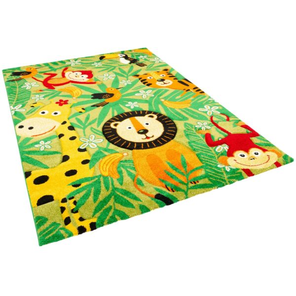 Pergamon Kinder Teppich Maui Kids Safari Grün 160x230cm