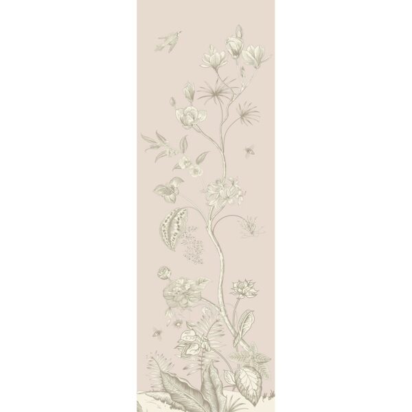 Sanders & Sanders Poster Blumenmuster Beige 2