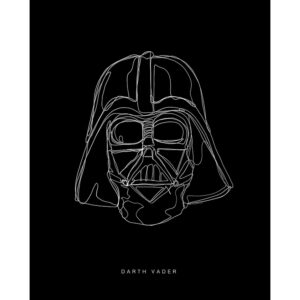 Disney Poster Star Wars Vader Schwarz-Weiß 40 x 50 cm 611664