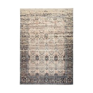 MeGusta Vintage Teppich Beige Blau Vintage Design Orientalisch 200 x 290 cm