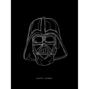 Disney Poster Star Wars Vader Schwarz-Weiß 30 x 40 cm 611663