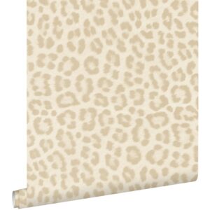 ESTAhome Tapete Leopardenmuster Beige 50 x 900 cm 139965