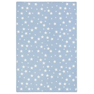 Snapstyle Kinder Spiel Teppich Sterne Blau 160x160cm