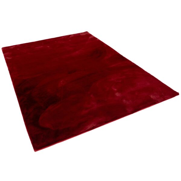 Pergamon Luxus Super Soft Fellteppich Plush Rot 140x180cm