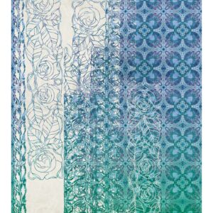 Sanders & Sanders Fototapete Jugendstil Blau 250 x 280 cm 611840