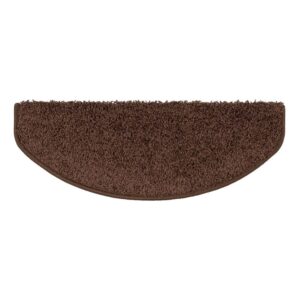 KARAT Shaggy Stufenmatte Sphinx Hochflor Braun 19 x 56 cm Halbrund