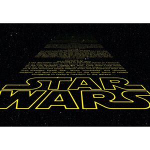 Disney Fototapete Star Wars Schwarz und Gelb 368 x 254 cm 612226