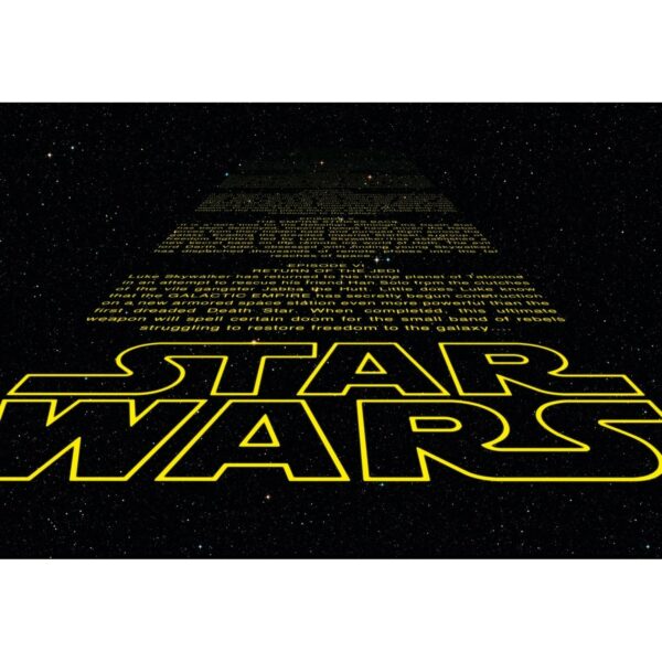 Disney Fototapete Star Wars Schwarz und Gelb 368 x 254 cm 612226