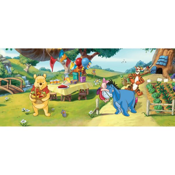 Disney Poster Pu Der Bär Grün Blau und Gelb 202 x 90 cm 600864