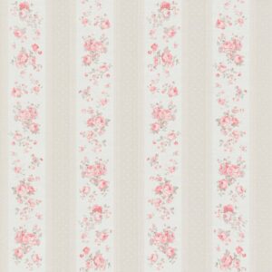 Bricoflor Landhaus Tapete mit Rosen im Vintage Stil Romantische Vliestapete im Shabby Chic Wandtapete mit Blumen Beige Rosa