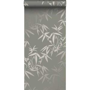 Origin Wallcoverings Tapete Bambusblätter Grau 0