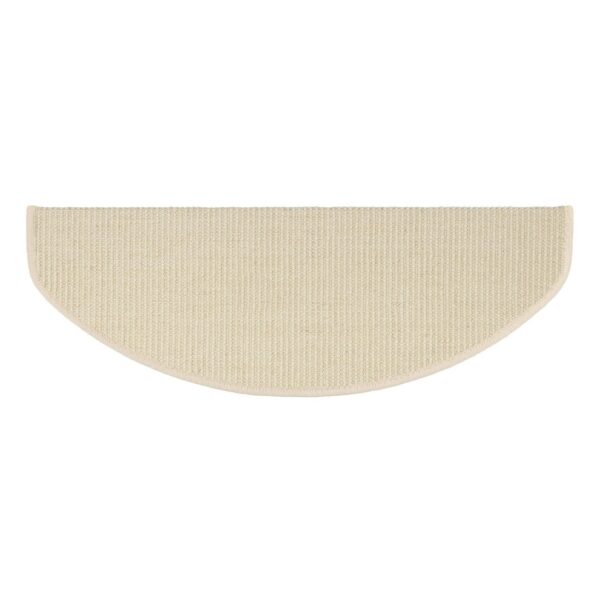 Karat Stufenmatte Sisal Pure Nature Selbstklebend Elfenbein Halbrund 23