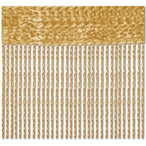 Bestlivings Fadenvorhang Fadengardine Gardine Vorhang 140 cm x 240 cm Gold