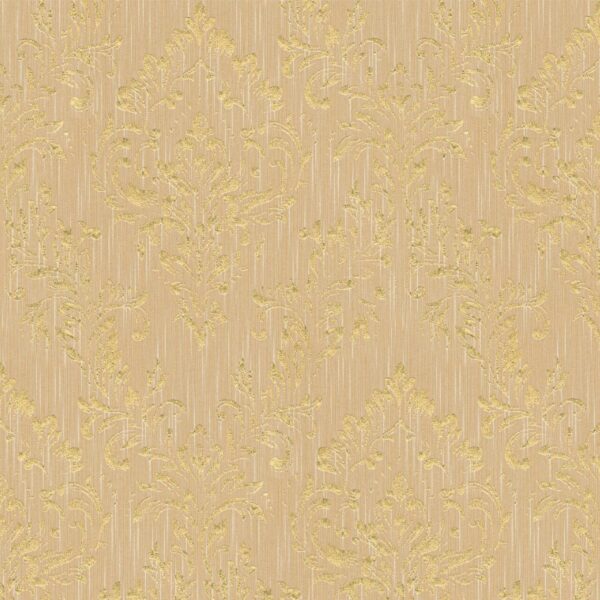 Tadessi Tapete Barock Giulia M1 No 2178 Vliestapete Gold Beige Ornament Barocktapete