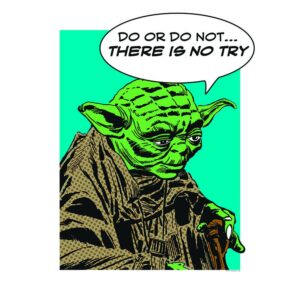 Disney Poster Star Wars Yoda Multicolor 40 x 50 cm 611680