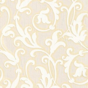 Tadessi Tapete Barock Nicolo M1 No 3769 Vliestapete Creme Beige Klassik Barocktapete