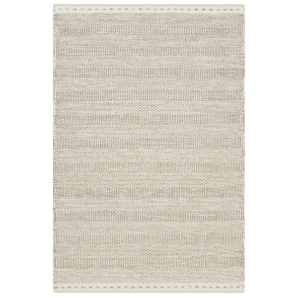 MeGusta Kurzflor Teppich Vintage Modern Beige Wolle 120x170 cm Clara