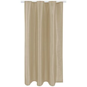 Bestlivings Gardine Blickdicht 140 cm x 175 cm Band Taupe Hell