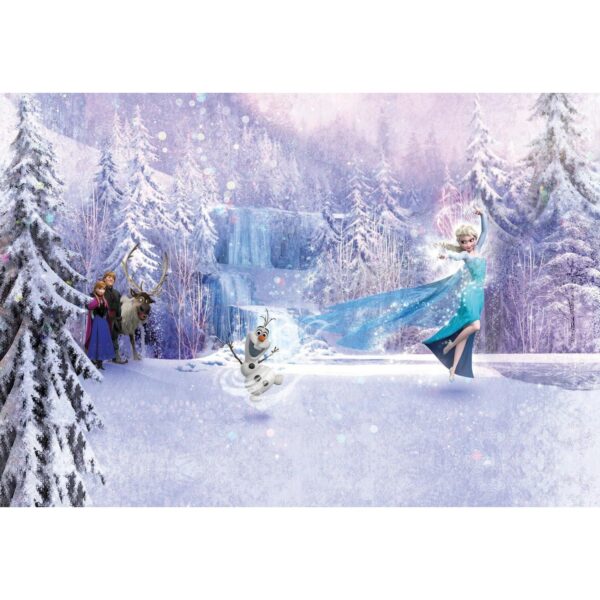 Disney Fototapete Die Eisköningin Wald Lila und Blau 368 x 254 cm 612232