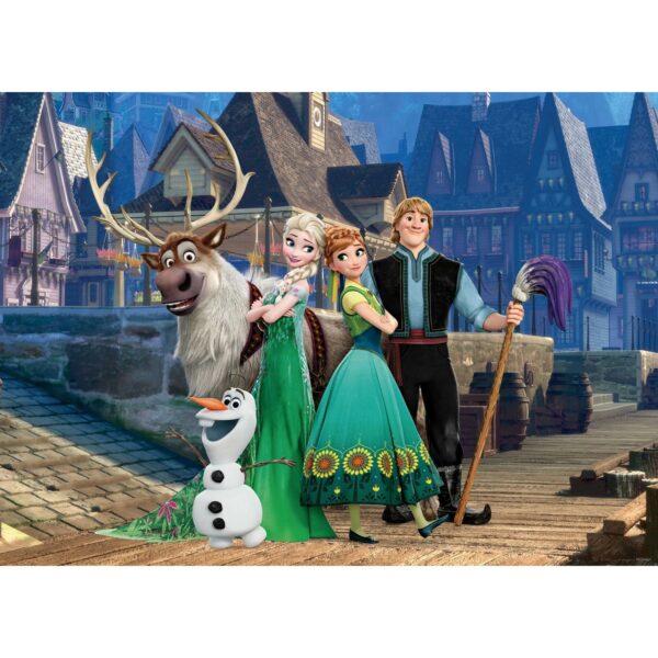 Disney Poster Die Eiskönigin Blau Grün und Braun 160 x 110 cm 600641