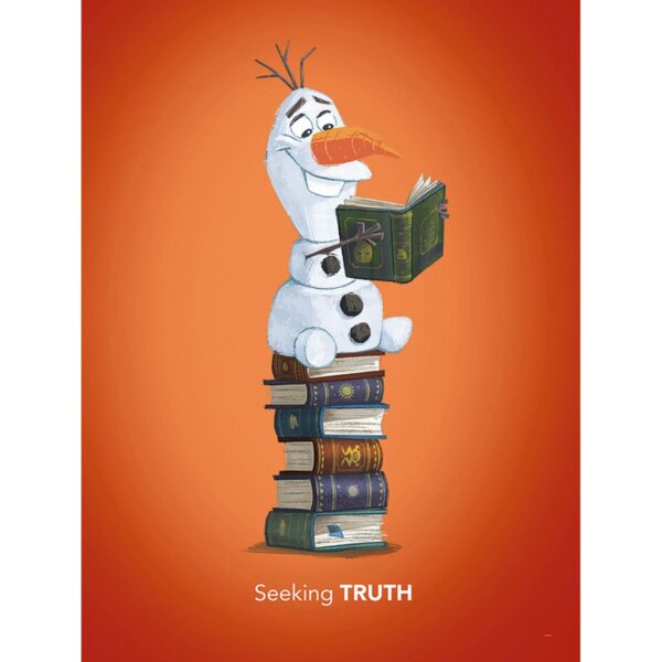 Disney Poster Frozen Olaf Orange 30 x 40 cm 610149