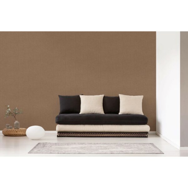 Livingwalls Tapete Uni Braun 53 cm x 10