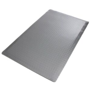 KARAT Anti-Ermüdungsmatte Heavy-Duty Diamond 60 x 90 cm Grau