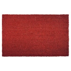 KARAT Kokosmatte Eingangsmatte Fußabtreter nach Maß Rot 24 mm 100 x 150 cm