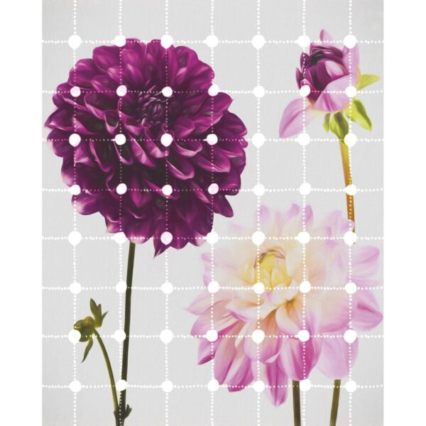 Sanders & Sanders Fototapete Blumen & Punkte Rosa 200 x 250 cm 611885