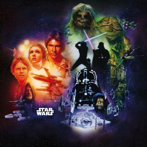 Disney Fototapete Star Wars Collage Multicolor 250 x 250 cm 610065