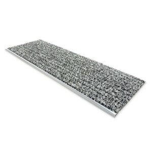 Karat Sicherheits-Stufenauflage Stufenmatte mit Alu-Schiene Anthrazit 24 x 60 cm