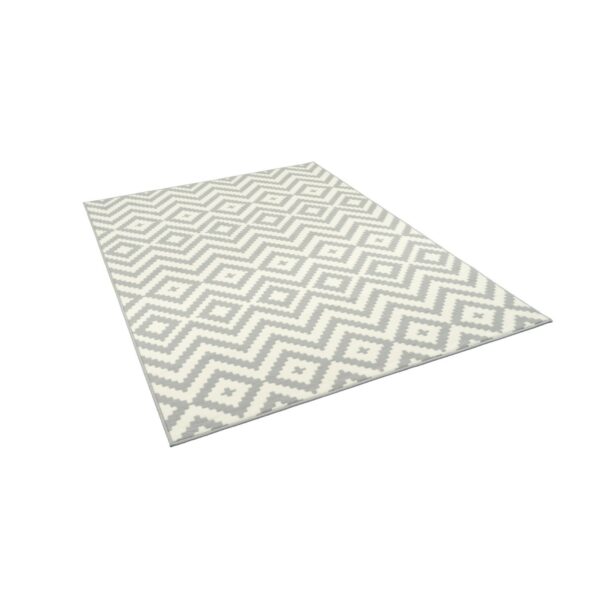 Pergamon Teppich Modern Trendline Rauten Grau 160x225cm