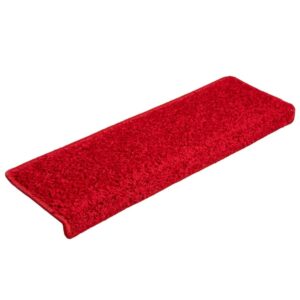 VidaXL Teppich-Treppenstufen 15 Stk. 65x21x4 cm Rot