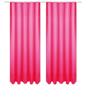 Bestgoodies Dekoschal Ellen Universalband Blickdicht 2er Pack 140 cm x 175 cm Pink