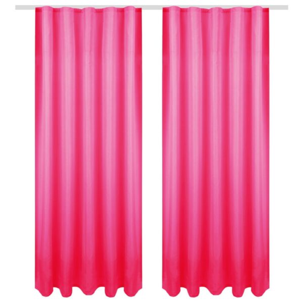 Bestgoodies Dekoschal Ellen Universalband Blickdicht 2er Pack 140 cm x 175 cm Pink