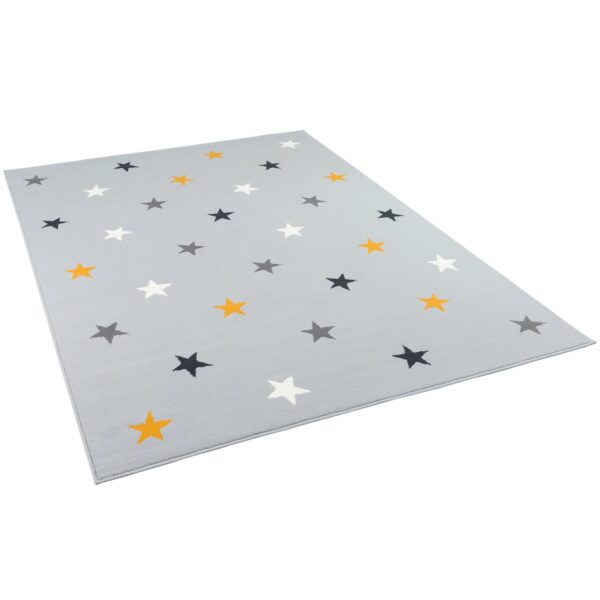 Pergamon Kinder und Jugend Teppich Trendline Sterne Mix Grau 120x170cm