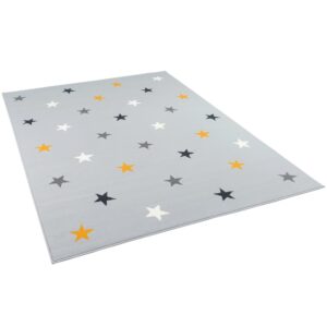 Pergamon Kinder und Jugend Teppich Trendline Sterne Mix Grau 160x225cm