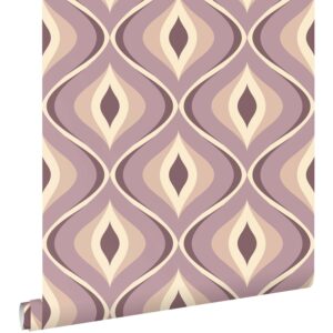 ESTAhome Tapete Retro-Ornamente Violett 50 x 900 cm 130988