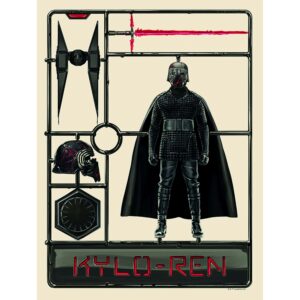 Disney Poster Star Wars Kylo Beige und Schwarz 30 x 40 cm 611687