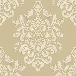 Tadessi Tapete Barock Raffaele M1 No 2455 Vliestapete Beige Gold Ornament Barocktapete