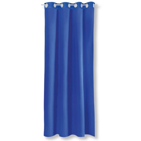 Bestgoodies Dekoschal Ellen Ösen Blickdicht 140 cm x 245 cm Blau 2er Pack