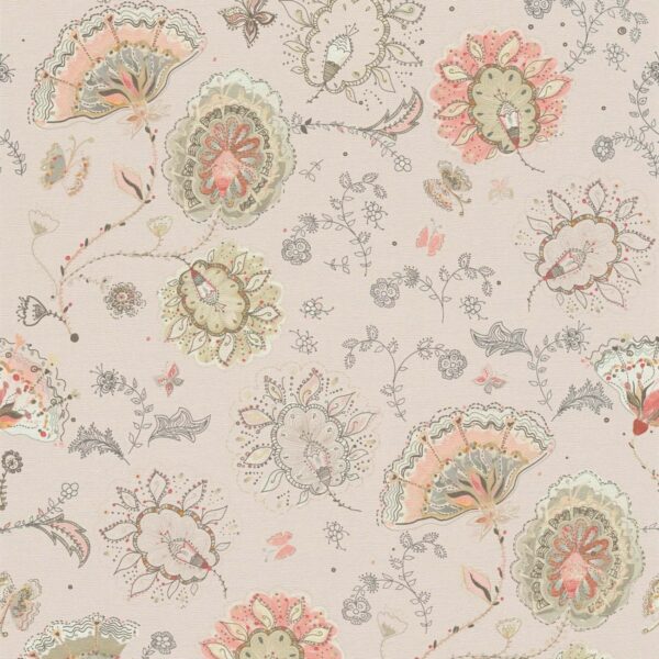 Bricoflor Paisley Tapete Französisch Romantische Vliestapete Creme Beige mit Muster Vlies Blumentapete für Kinder und Schlafzimmer