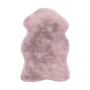 MeGusta Shaggy Hochflor Teppich Uni Rosa Polyester 60x90 cm Catalina