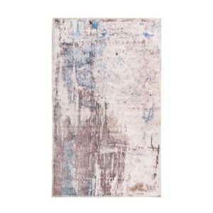 MeGusta Flachflor Teppich Modern Grau - Taupe Polyester 200x290 cm Bárbara