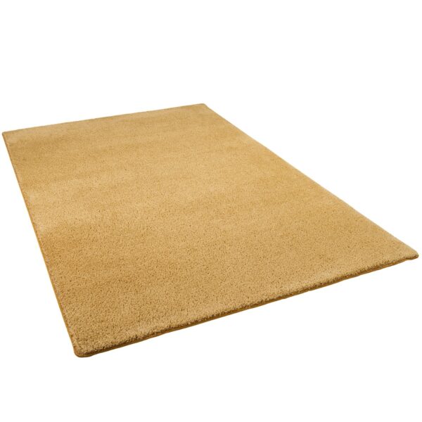 Snapstyle Hochflor Shaggy Teppich Palace Curry 100x100cm