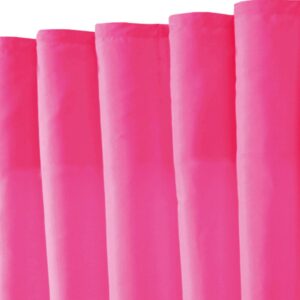 Bestlivings 2er Set Dekoschal Ellen Universalband Inkl. Raffhalter 140 cm x 245 cm Pink