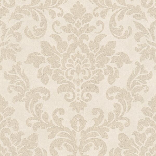 Bricoflor Beige Barock Tapete Elegante Neobarock Vliestapete mit Ornament aus Vinyl Edle Wandtapete Im Nostalgie Stil für Wohnzimmer und Schlafzimmer