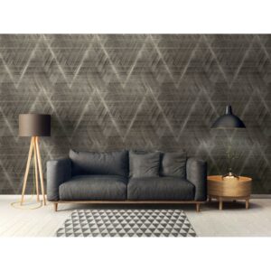 Livingwalls Tapete Grafisches Motiv Schwarz und Gold 53 cm x 10