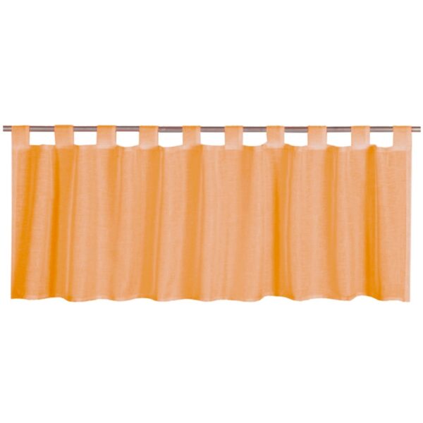 Bestgoodies Bistrogardine mit Schlaufen Noella 160 cm x 45 cm Orange